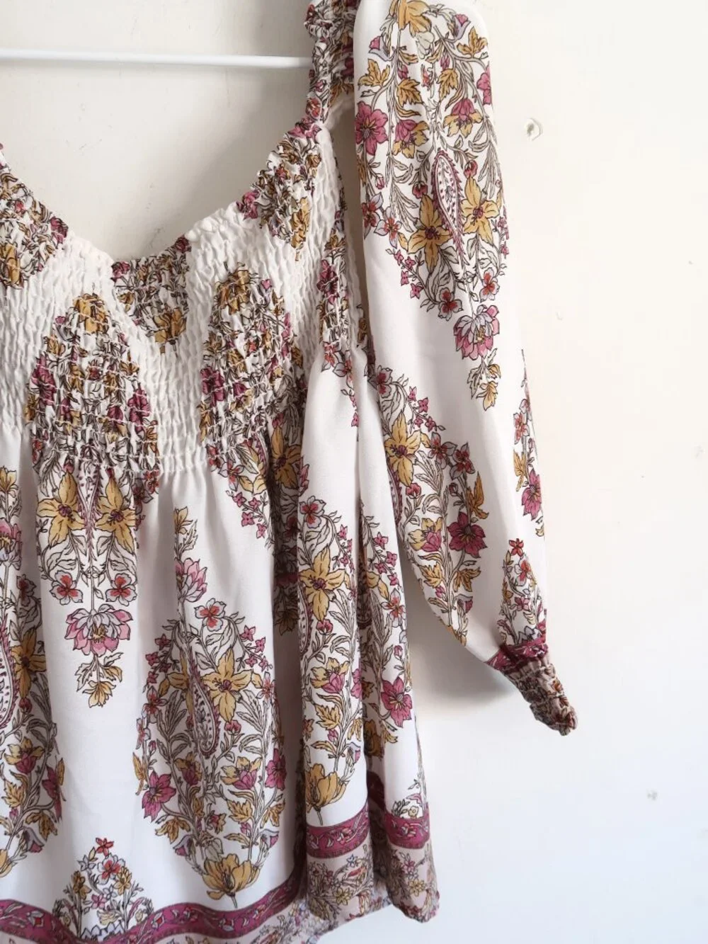 Show Me Your Mumu Shirred Top - Size Small